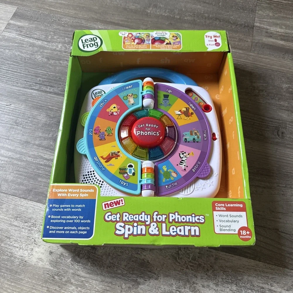 Leap Frog Get Ready For Phonics Spin & Learn Age 18+ Months (NEW IN PACKAGE)